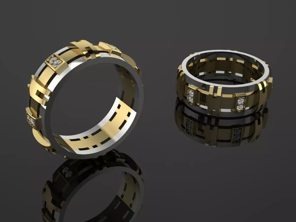Jewelry Ring Gold 3D print model