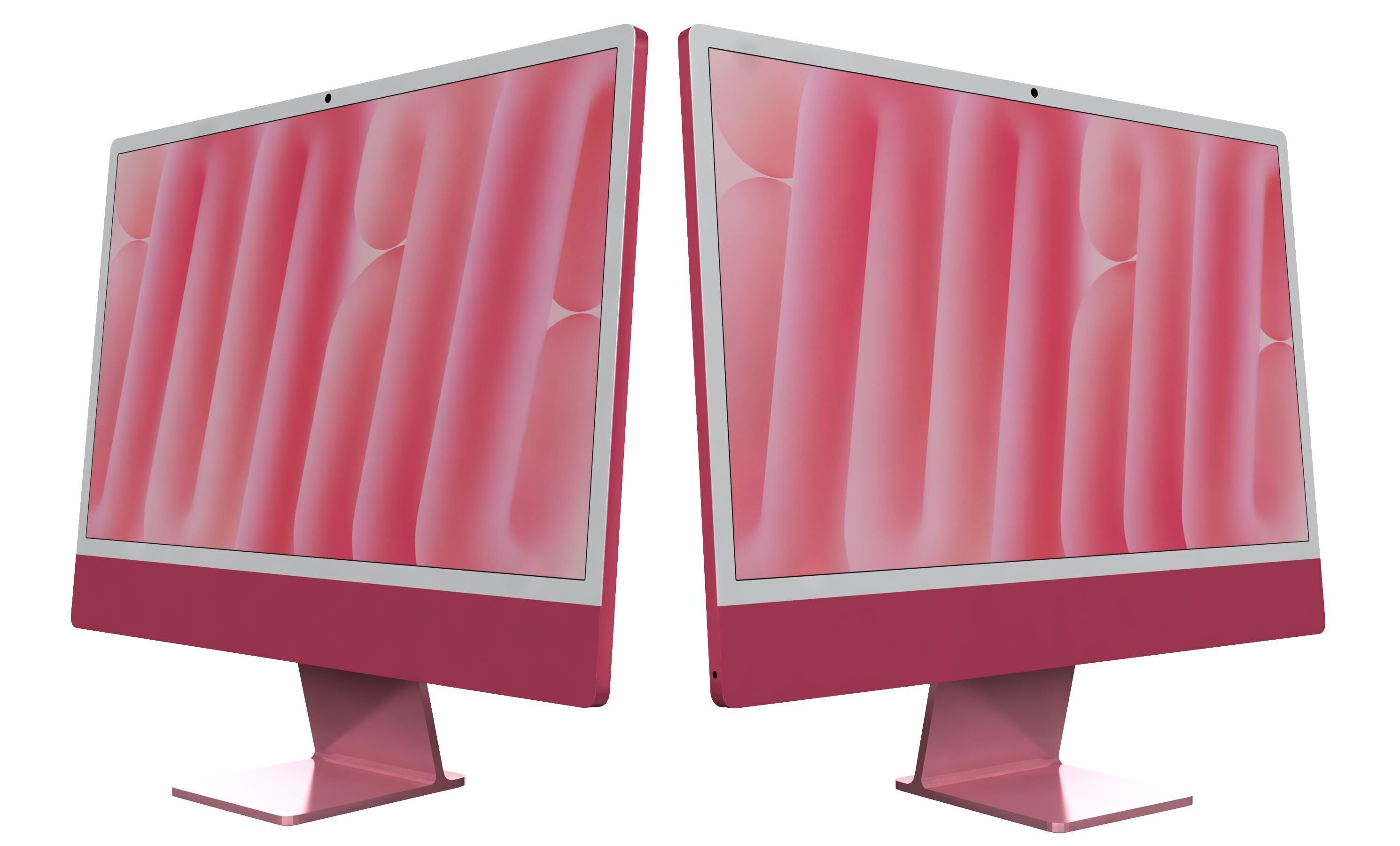 Apple iMac M4 Chip 2024 Pink 3D model_15