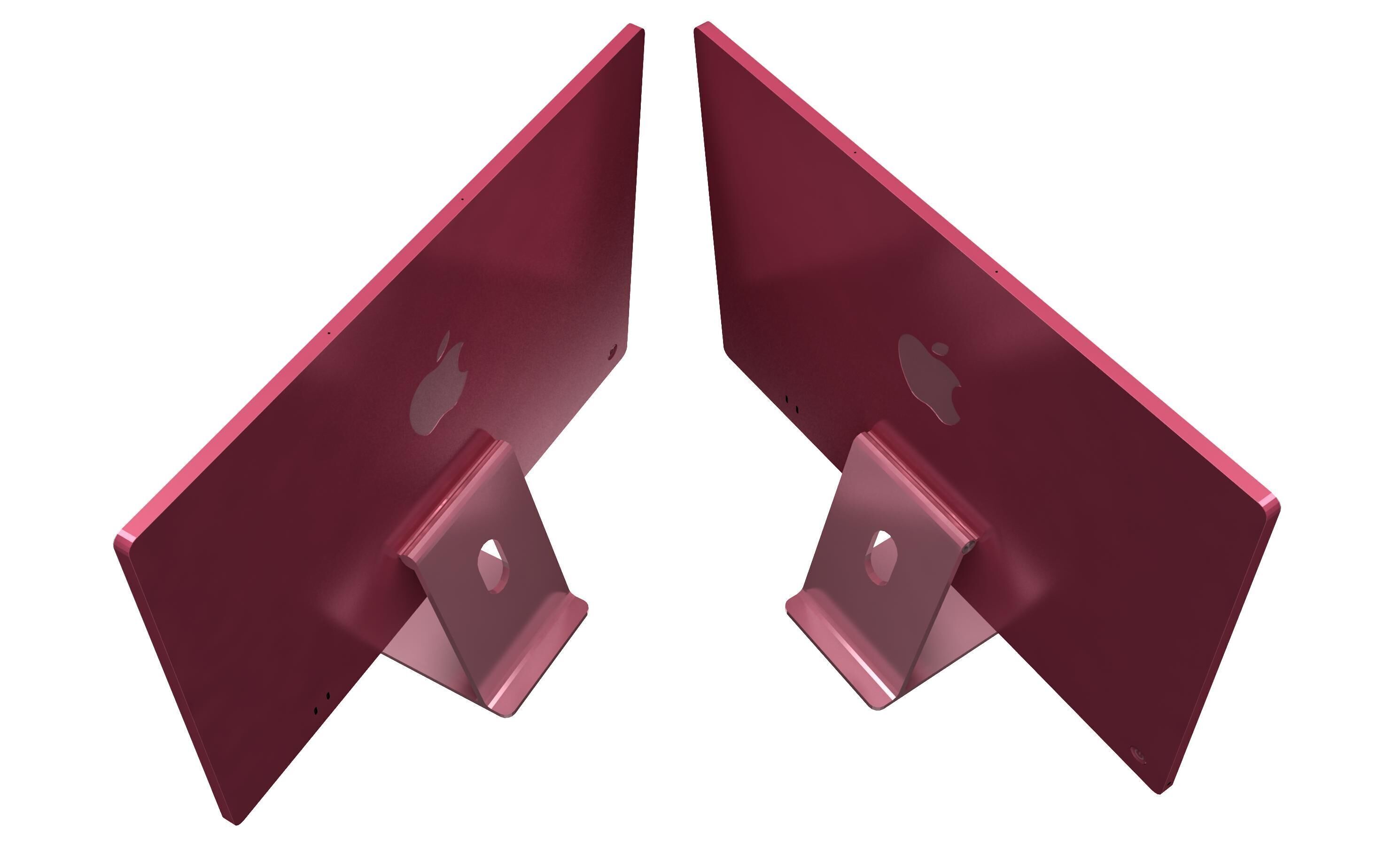 Apple iMac M4 Chip 2024 Pink 3D model_13