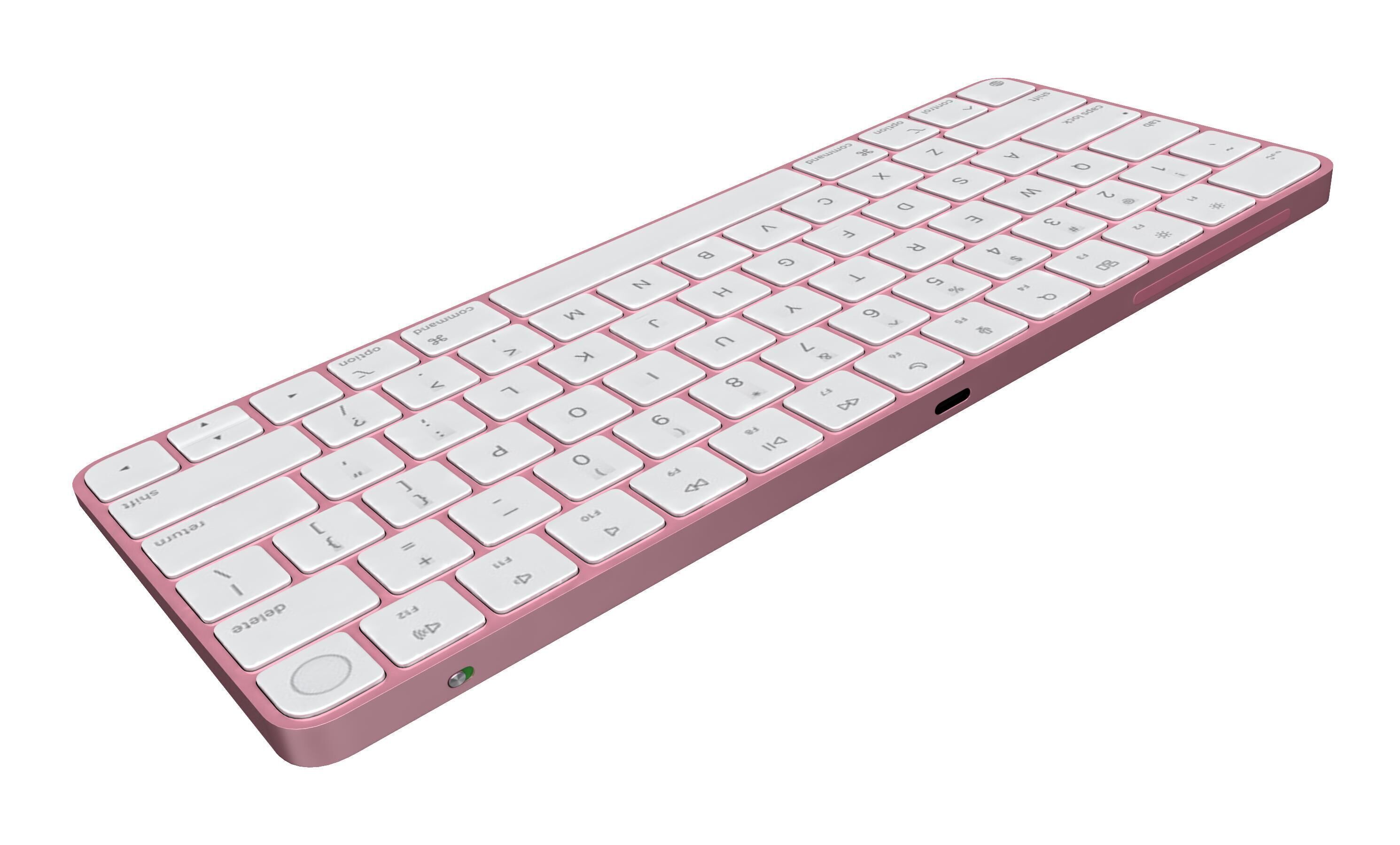 Apple iMac M4 Chip 2024 Pink 3D model_18