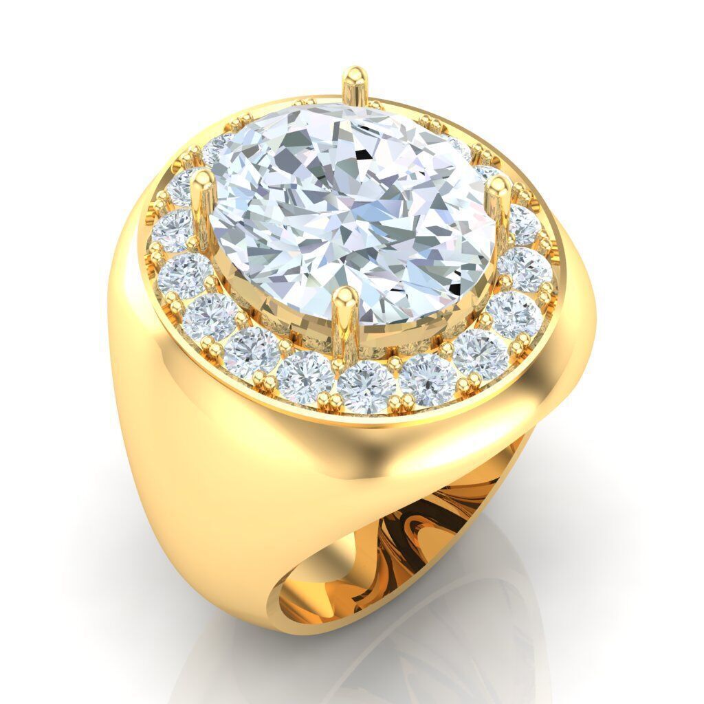 Ring For Men STL Ready For Print 1MR095 3D model_4