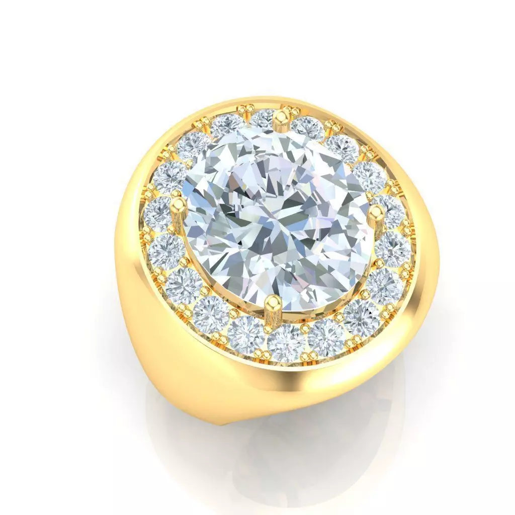 Ring For Men STL Ready For Print 1MR095 3D model_0