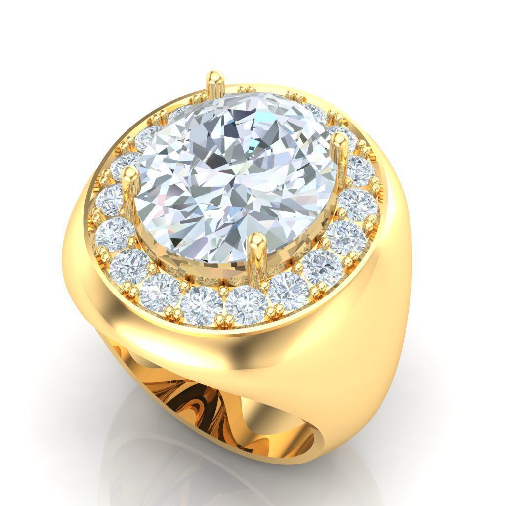 Ring For Men STL Ready For Print 1MR095 3D model_6