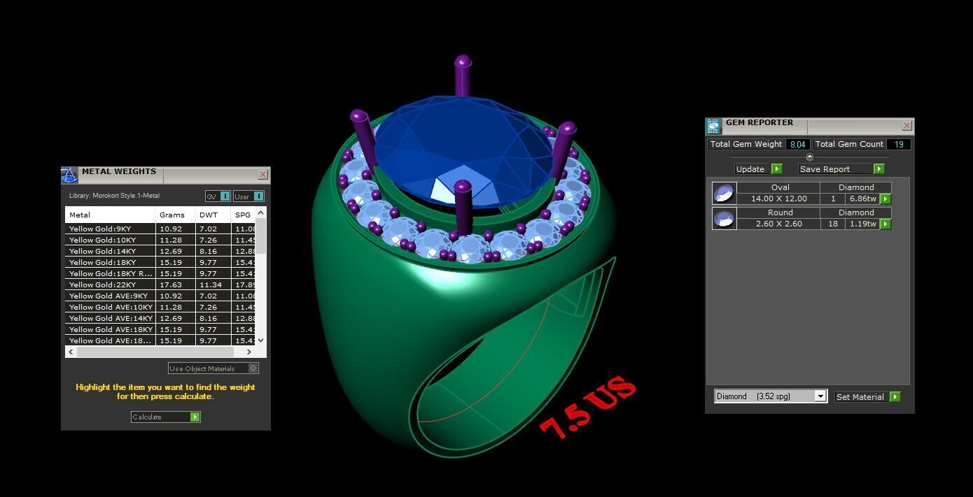 Ring For Men STL Ready For Print 1MR095 3D model_2