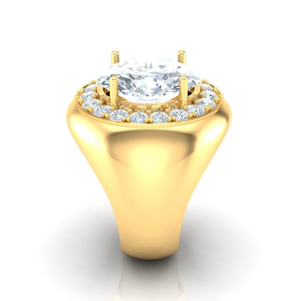 Ring For Men STL Ready For Print 1MR095 3D model_1
