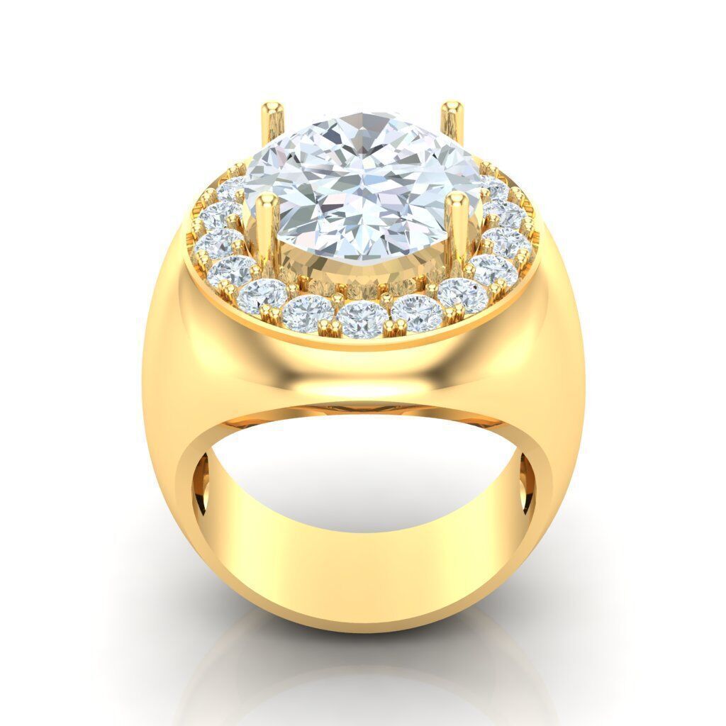 Ring For Men STL Ready For Print 1MR095 3D model_5