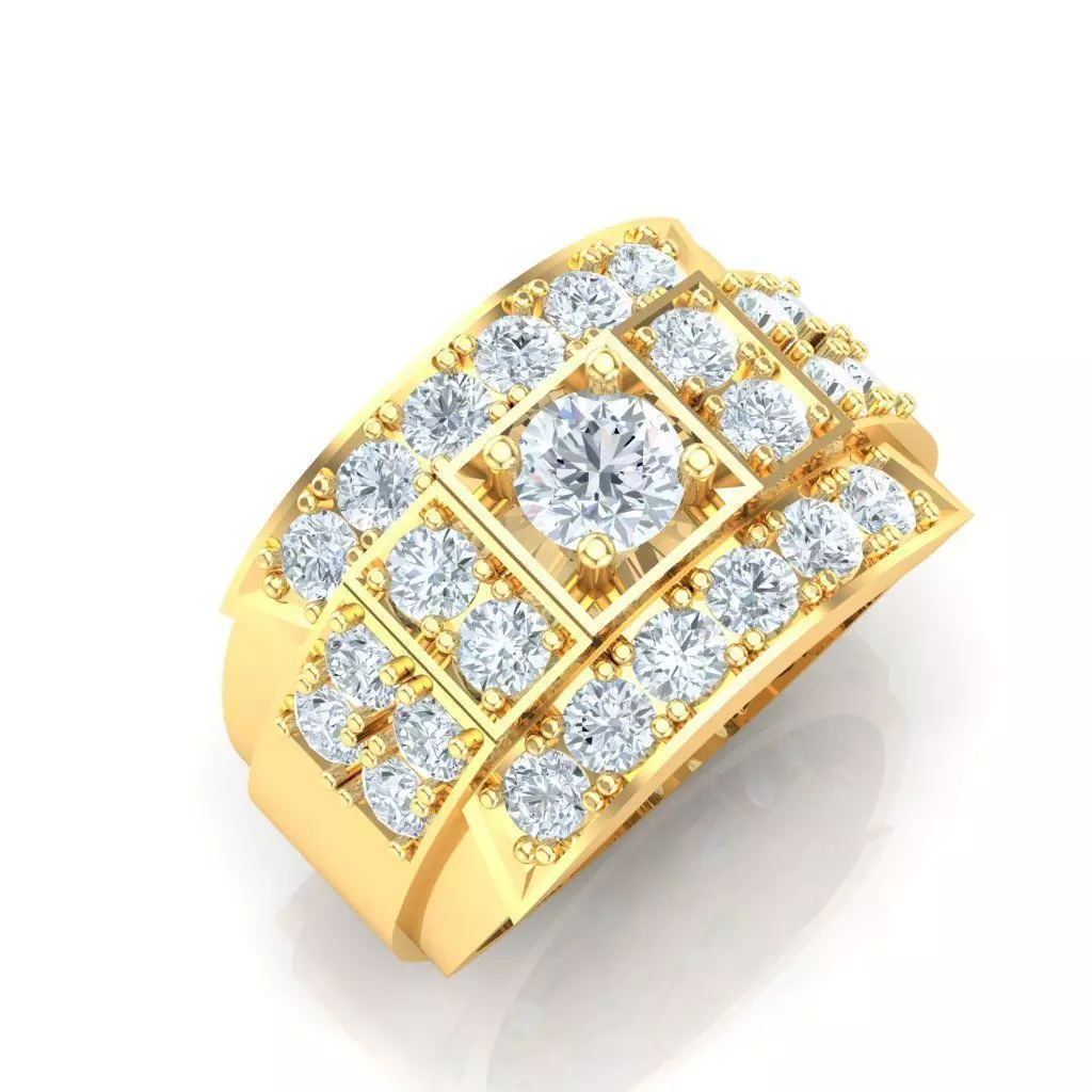 Ring For Men STL Ready For Print 1MR091 3D model_0