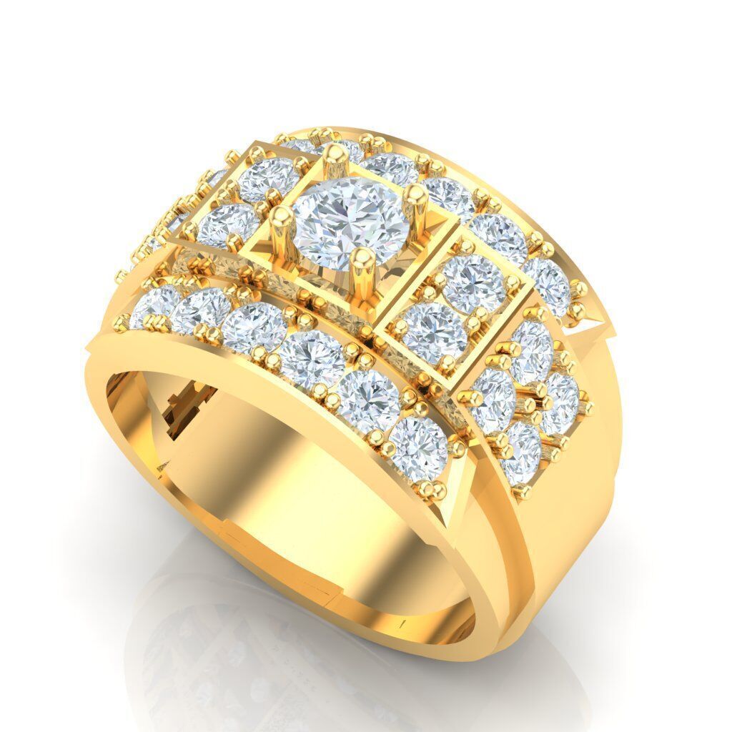 Ring For Men STL Ready For Print 1MR091 3D model_6