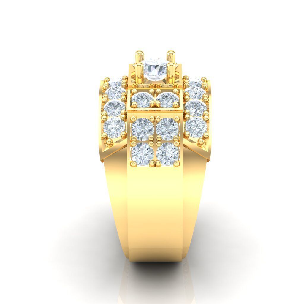 Ring For Men STL Ready For Print 1MR091 3D model_1