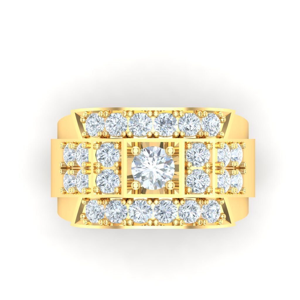 Ring For Men STL Ready For Print 1MR091 3D model_7