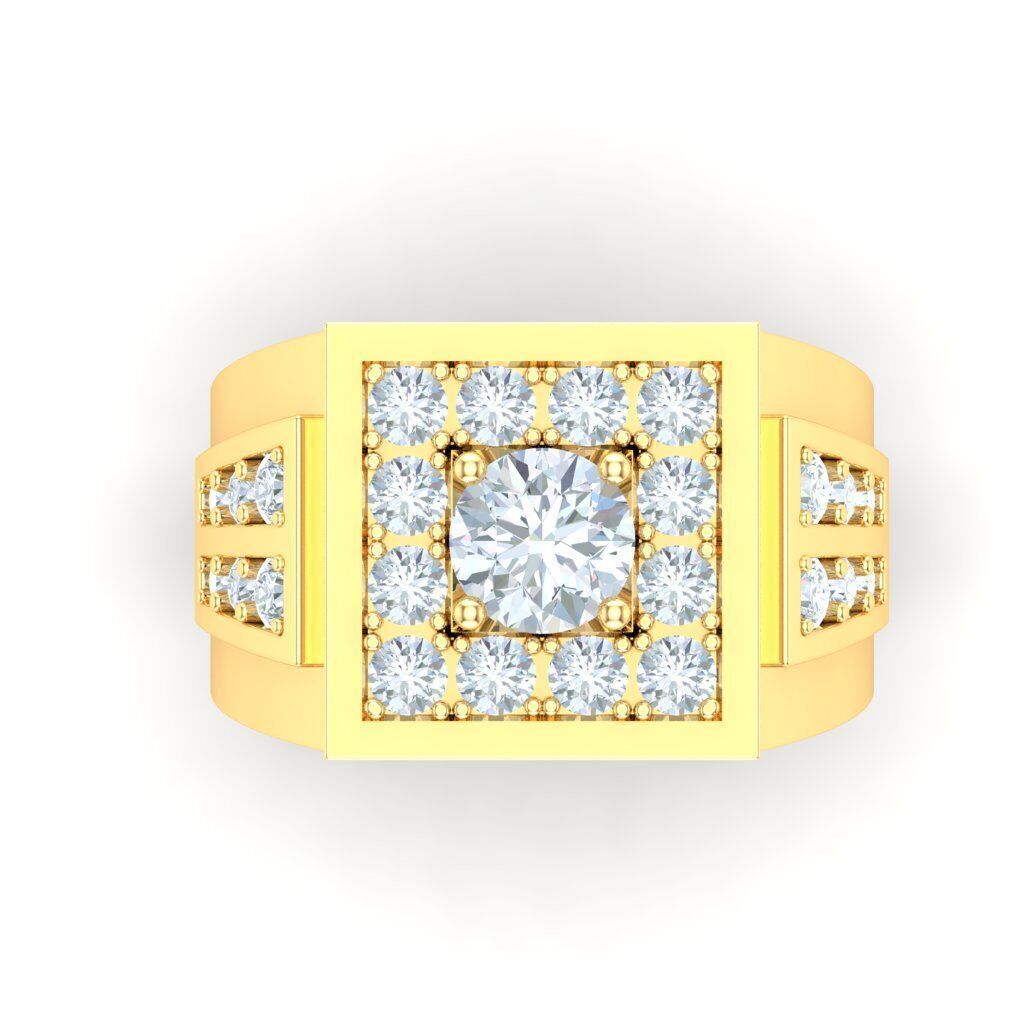 Ring For Men STL Ready For Print 1MR090 3D model_7