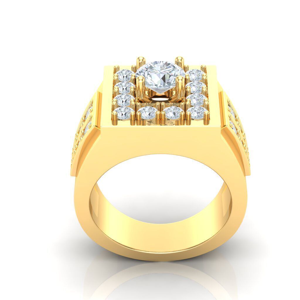 Ring For Men STL Ready For Print 1MR090 3D model_5