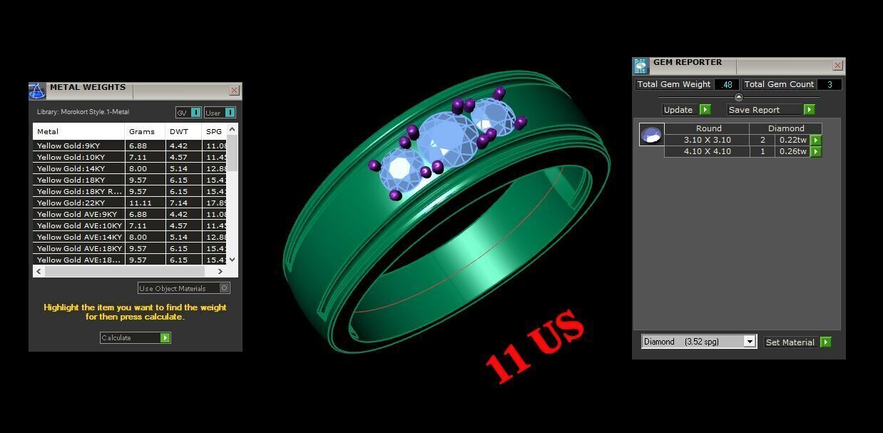 Ring For Men STL Ready For Print 1MR086 3D model_2