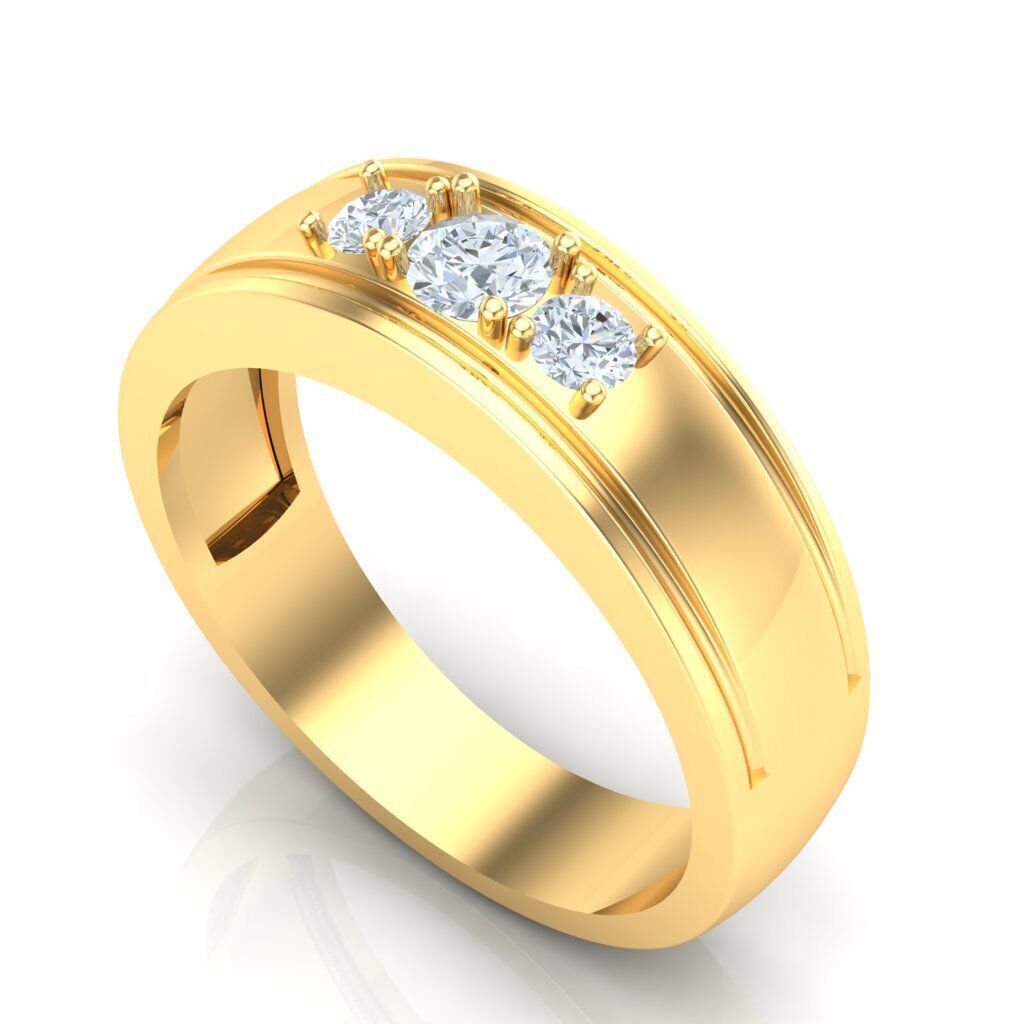 Ring For Men STL Ready For Print 1MR086 3D model_6