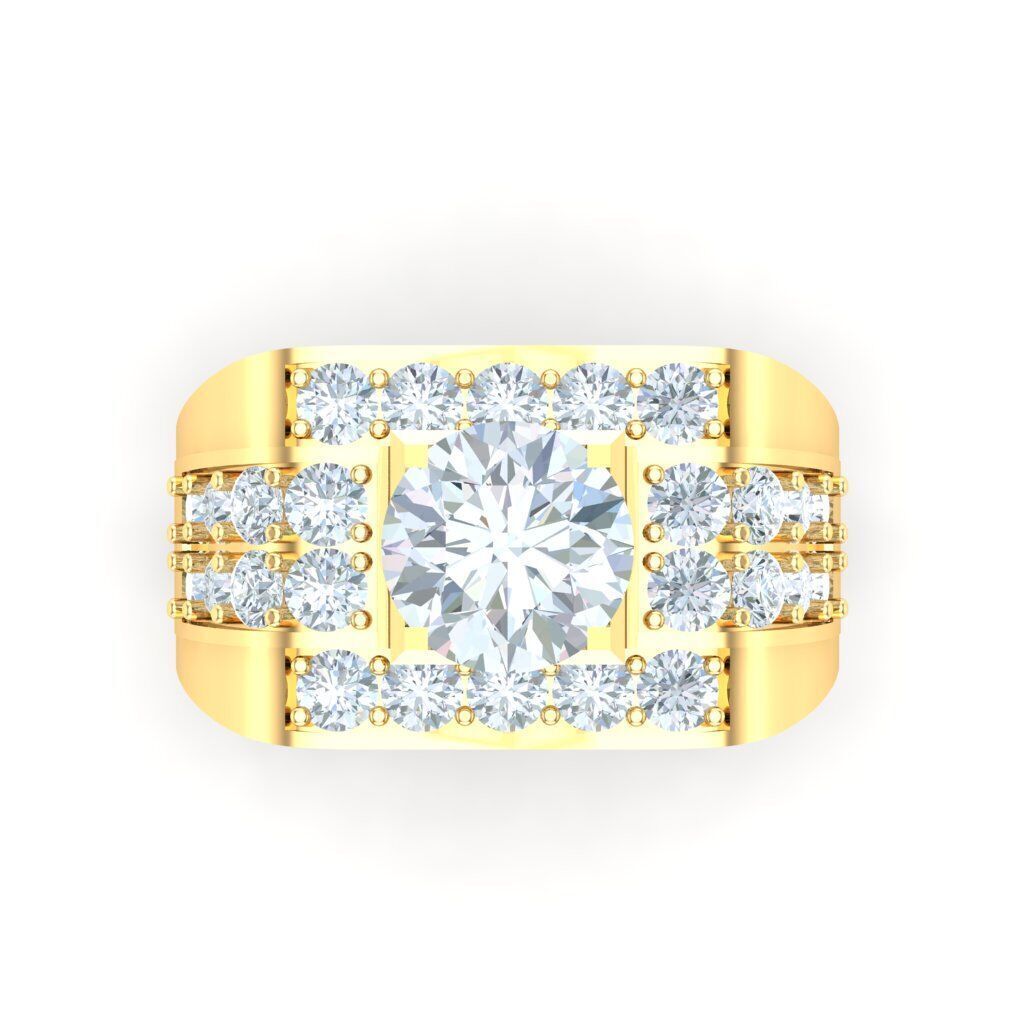 Ring For Men STL Ready For Print 1MR084 3D model_7