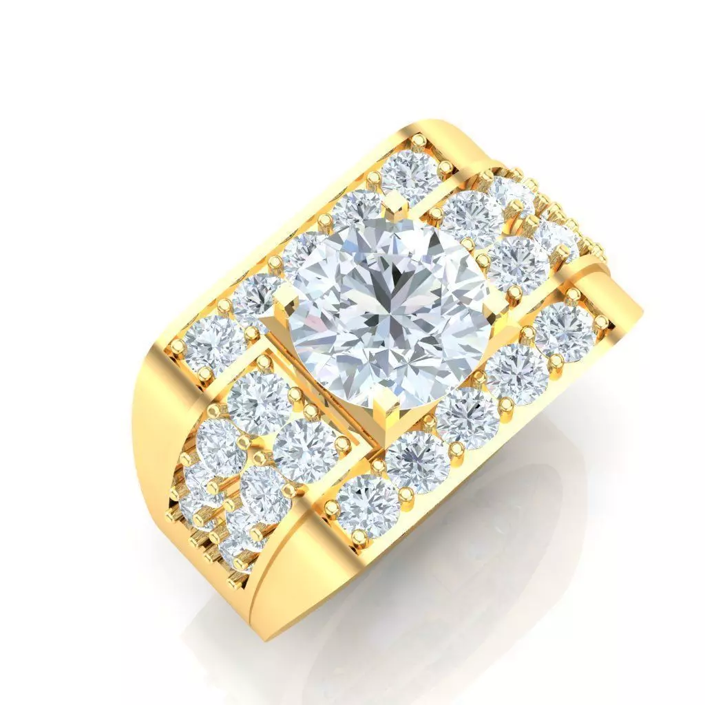 Ring For Men STL Ready For Print 1MR084 3D model_0