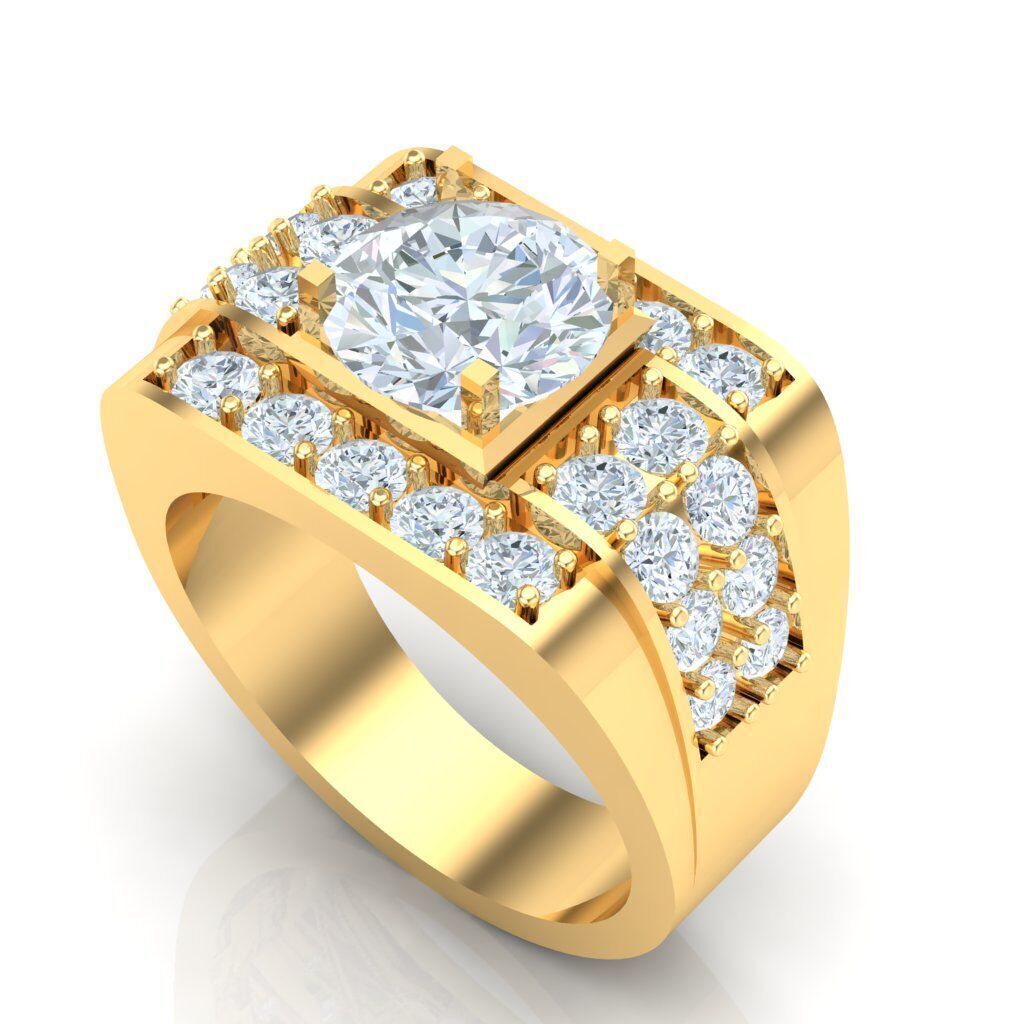 Ring For Men STL Ready For Print 1MR084 3D model_6