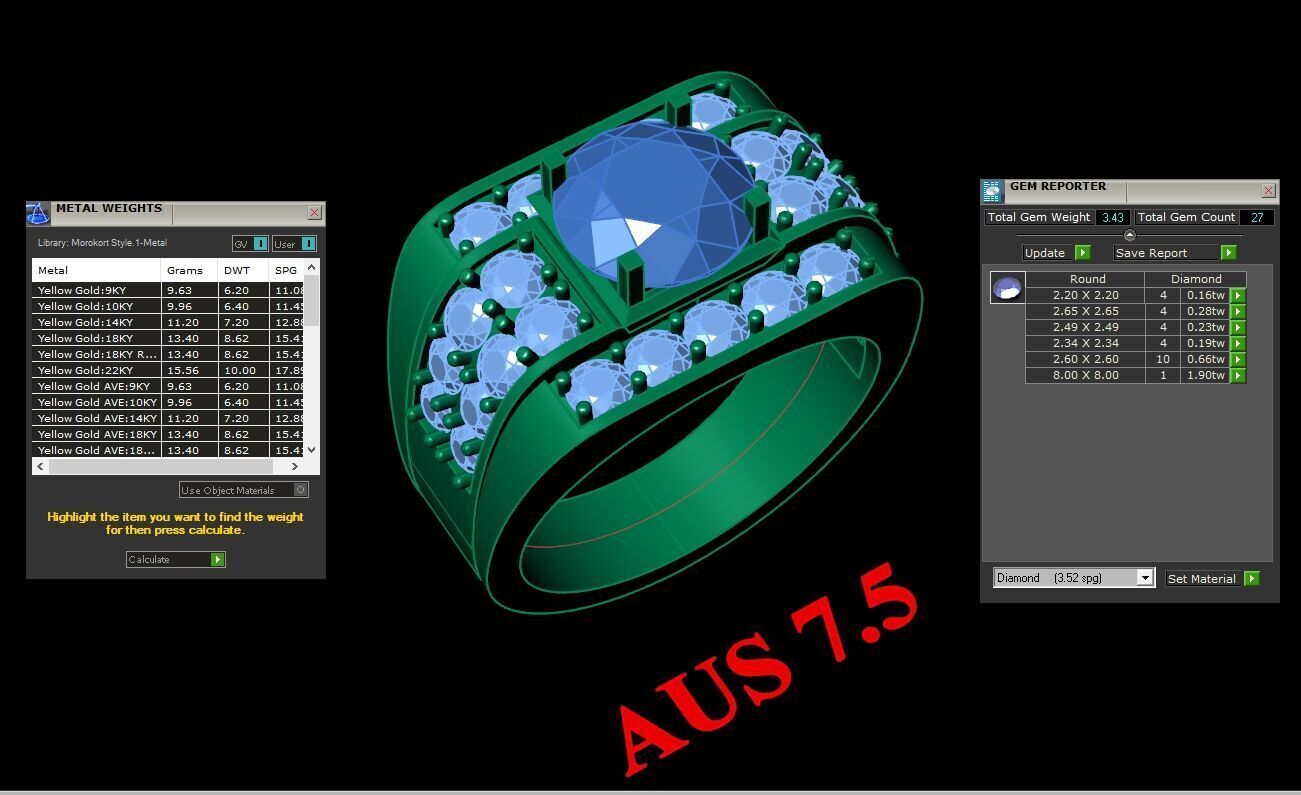 Ring For Men STL Ready For Print 1MR084 3D model_2