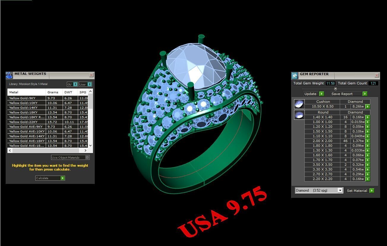 Ring For Men STL Ready For Print 1MR083 3D model_2