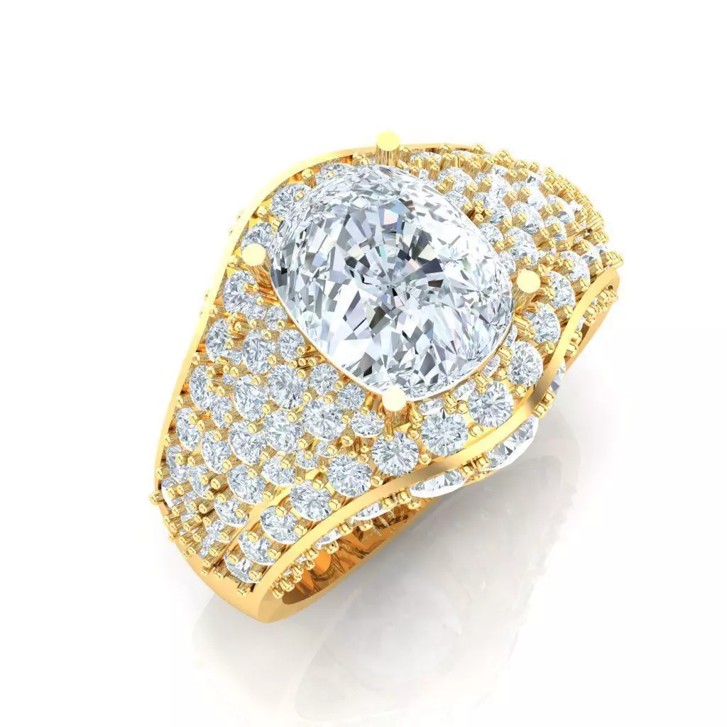 Ring For Men STL Ready For Print 1MR083 3D model_0