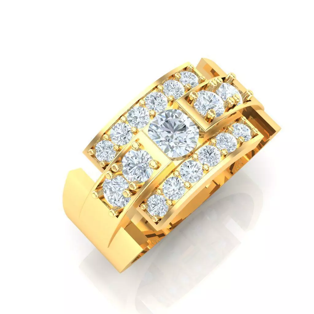 Ring For Men STL Ready For Print 1MR079 3D model_0