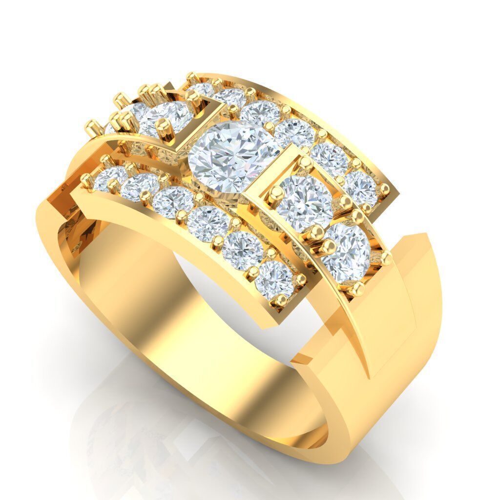 Ring For Men STL Ready For Print 1MR079 3D model_6