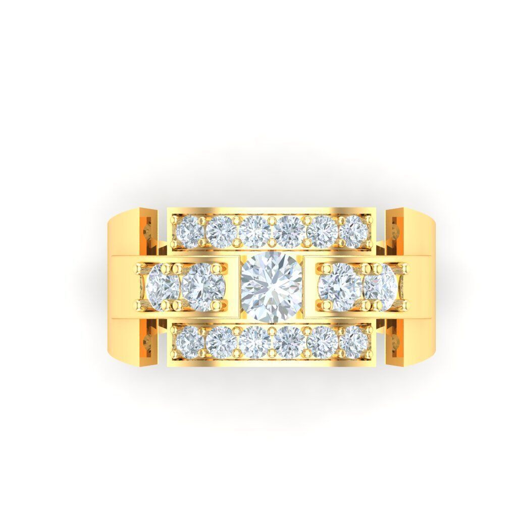 Ring For Men STL Ready For Print 1MR079 3D model_7