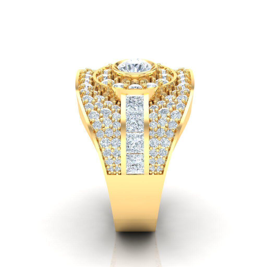 Ring For Men STL Ready For Print 1MR078 3D model_1