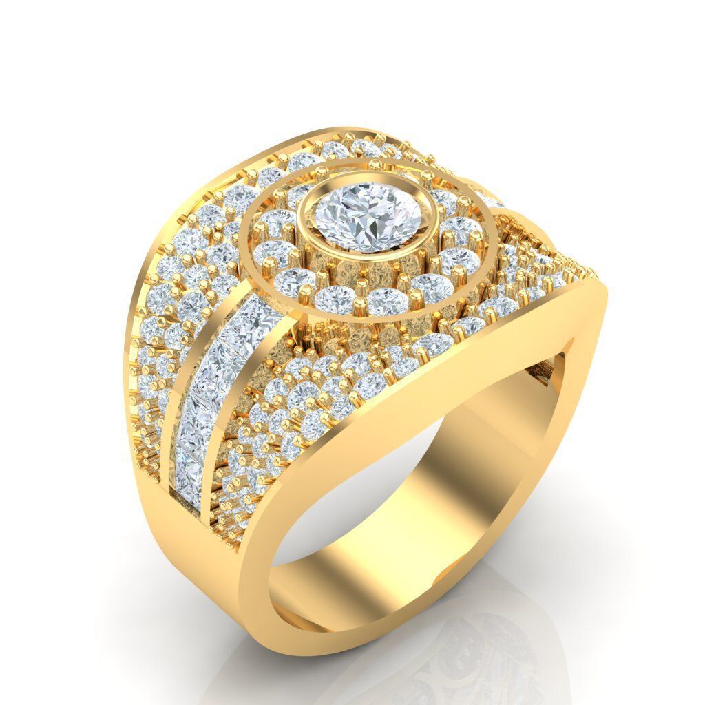 Ring For Men STL Ready For Print 1MR078 3D model_4