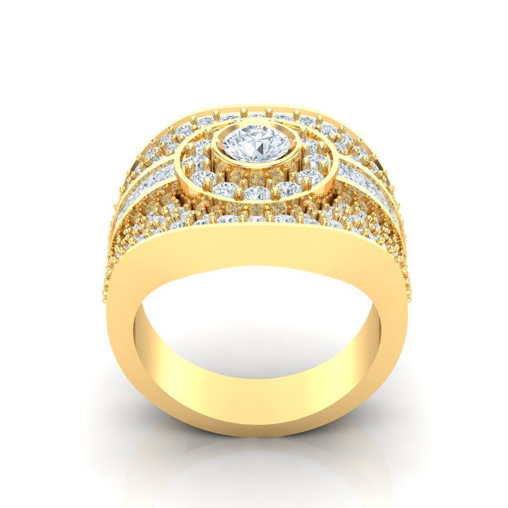 Ring For Men STL Ready For Print 1MR078 3D model_5