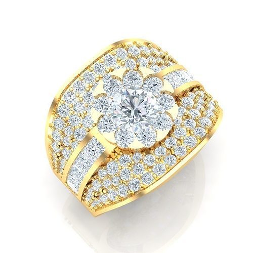 Ring For Men STL Ready For Print 1MR077 3D model