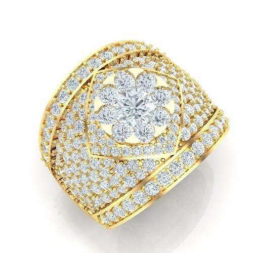 Ring For Men STL Ready For Print 1MR076 3D model
