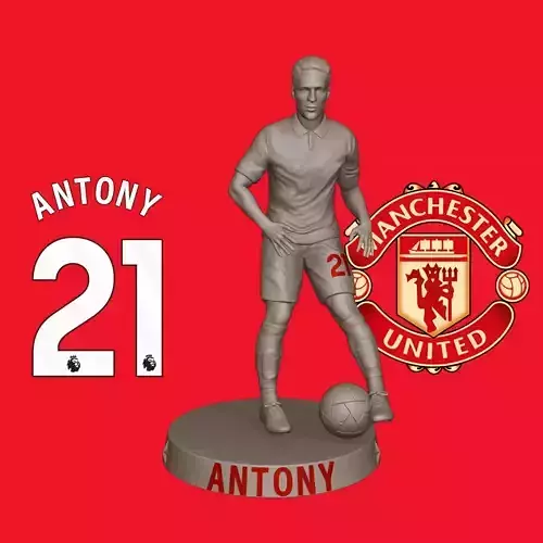 3D Printable Figurine of Antony - Manchester United Number 21