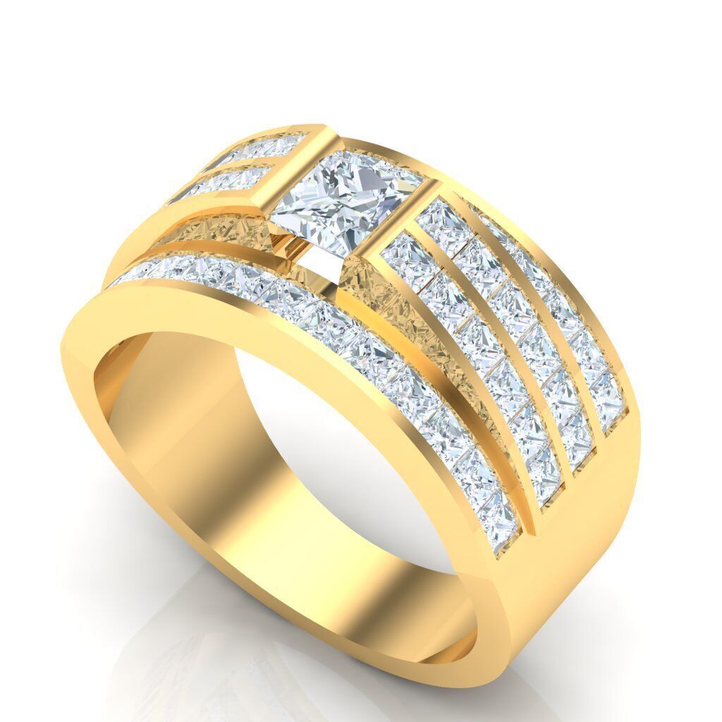 Ring For Men STL Ready For Print 1MR074 3D model_6