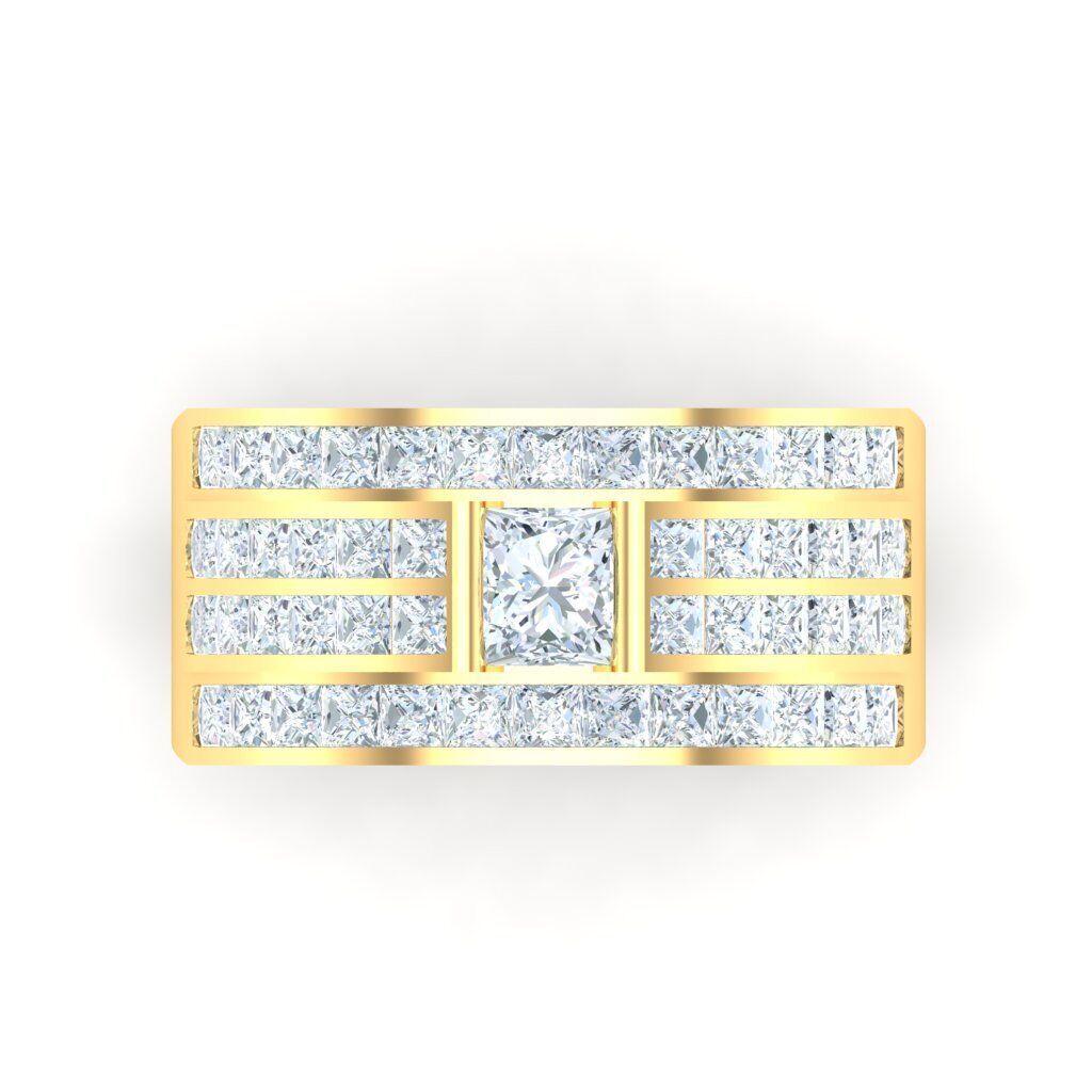 Ring For Men STL Ready For Print 1MR074 3D model_7