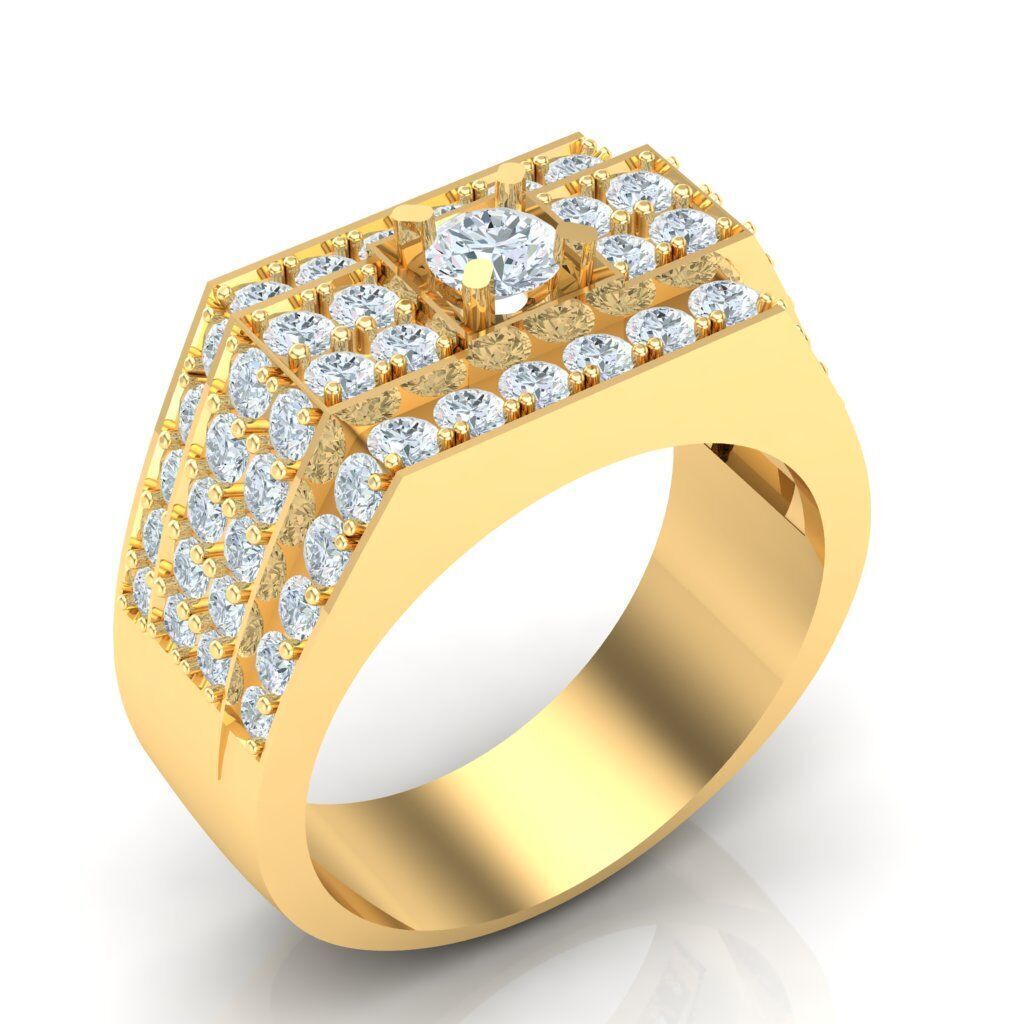 Ring For Men STL Ready For Print 1MR073 3D model_4