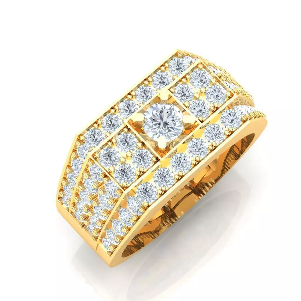 Ring For Men STL Ready For Print 1MR073 3D model_0