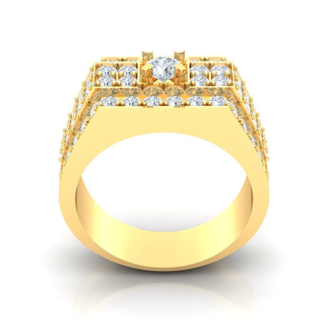 Ring For Men STL Ready For Print 1MR073 3D model_5