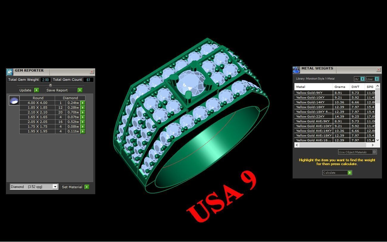 Ring For Men STL Ready For Print 1MR073 3D model_2
