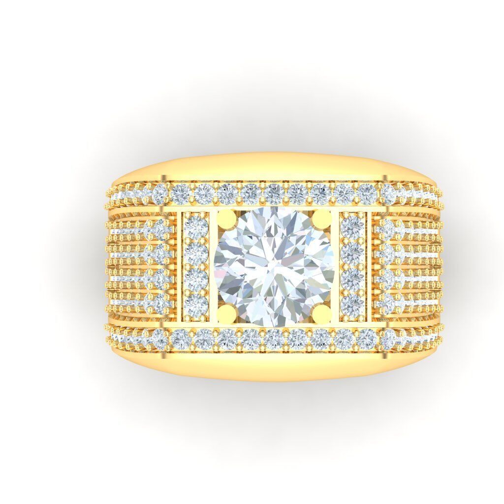 Ring For Men STL Ready For Print 1MR071 3D model_7