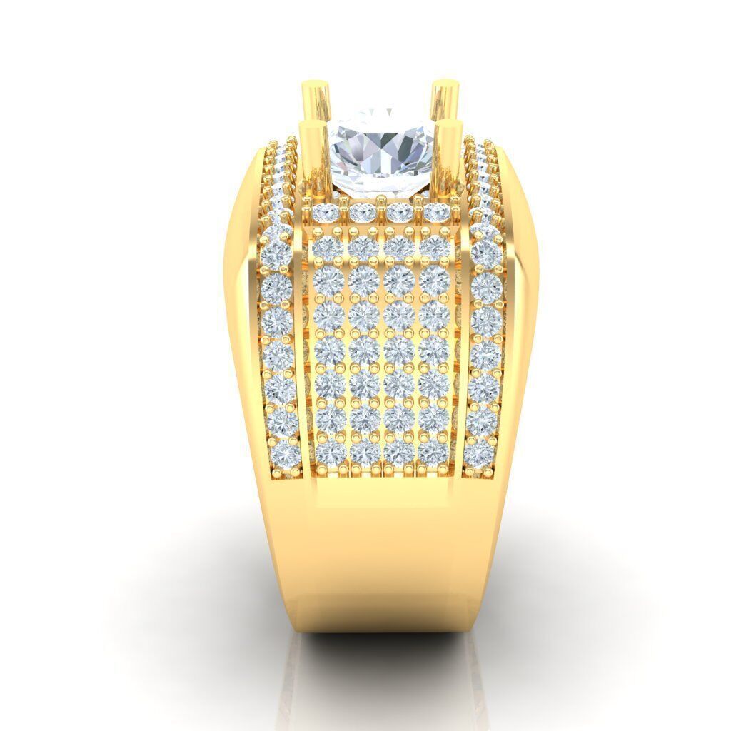 Ring For Men STL Ready For Print 1MR071 3D model_1