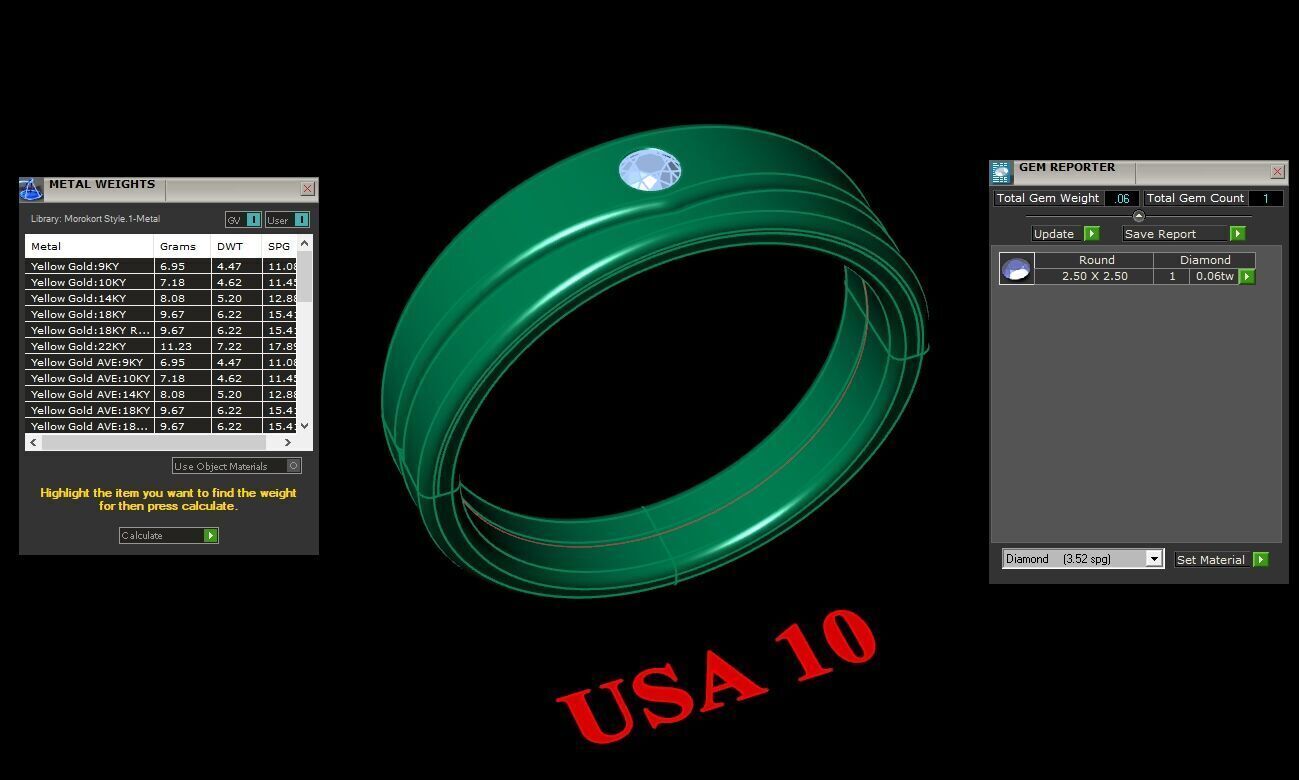 Ring For Men STL Ready For Print 1MR066 3D model_2