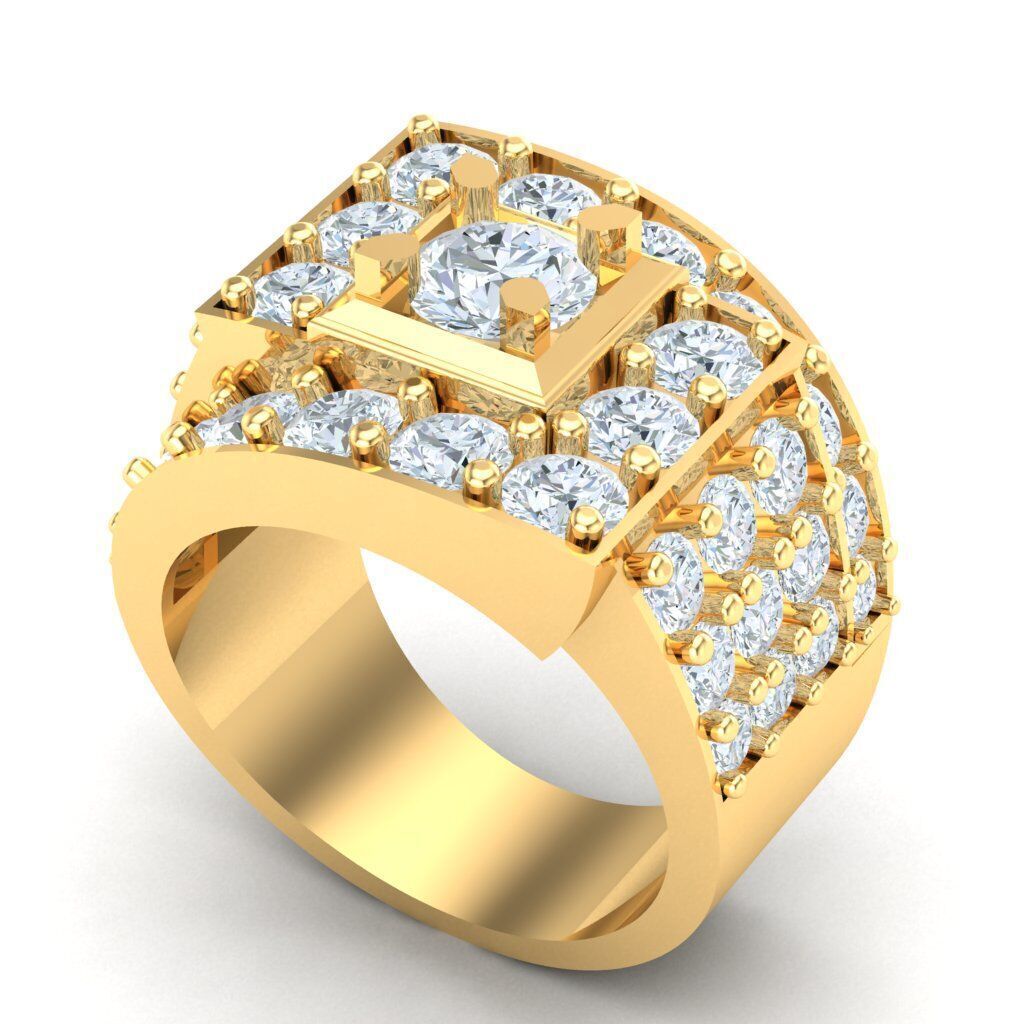 Ring For Men STL Ready For Print 1MR061 3D model_6