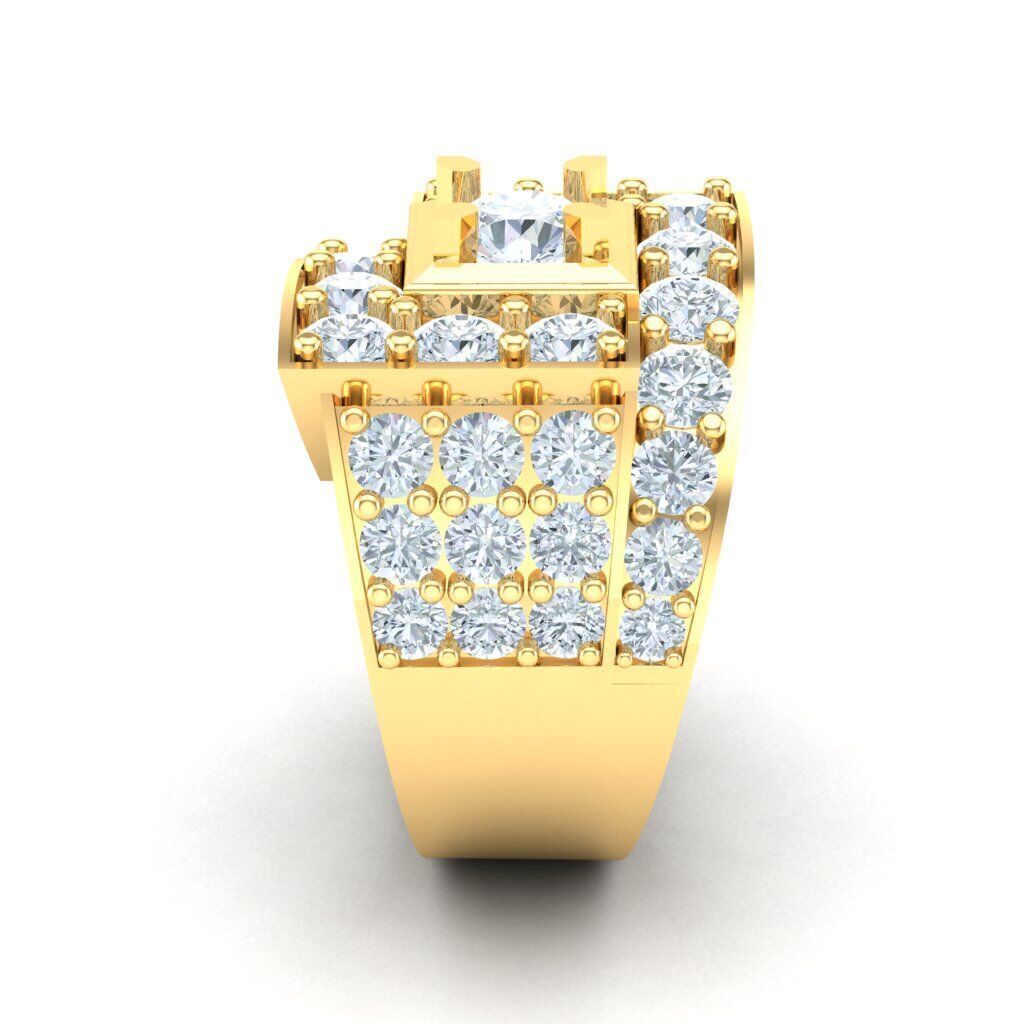 Ring For Men STL Ready For Print 1MR061 3D model_1