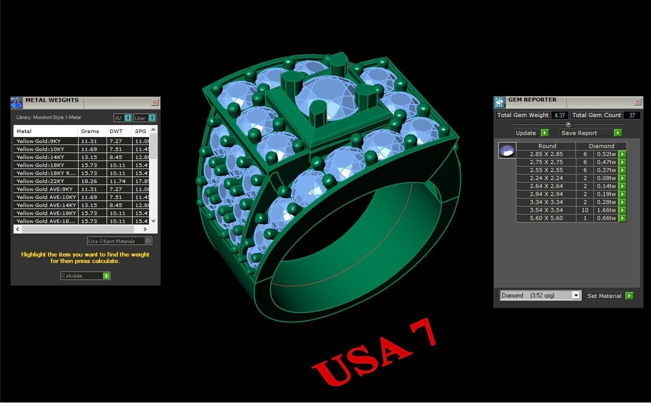 Ring For Men STL Ready For Print 1MR061 3D model_2