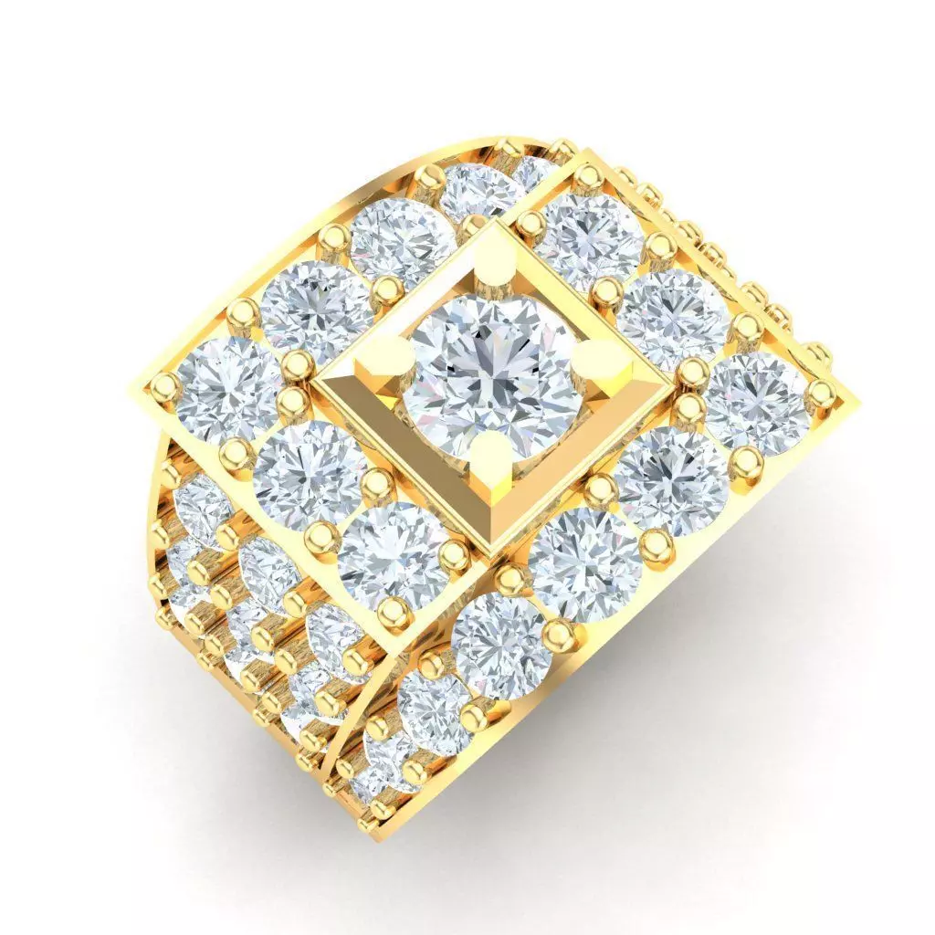 Ring For Men STL Ready For Print 1MR061 3D model_0