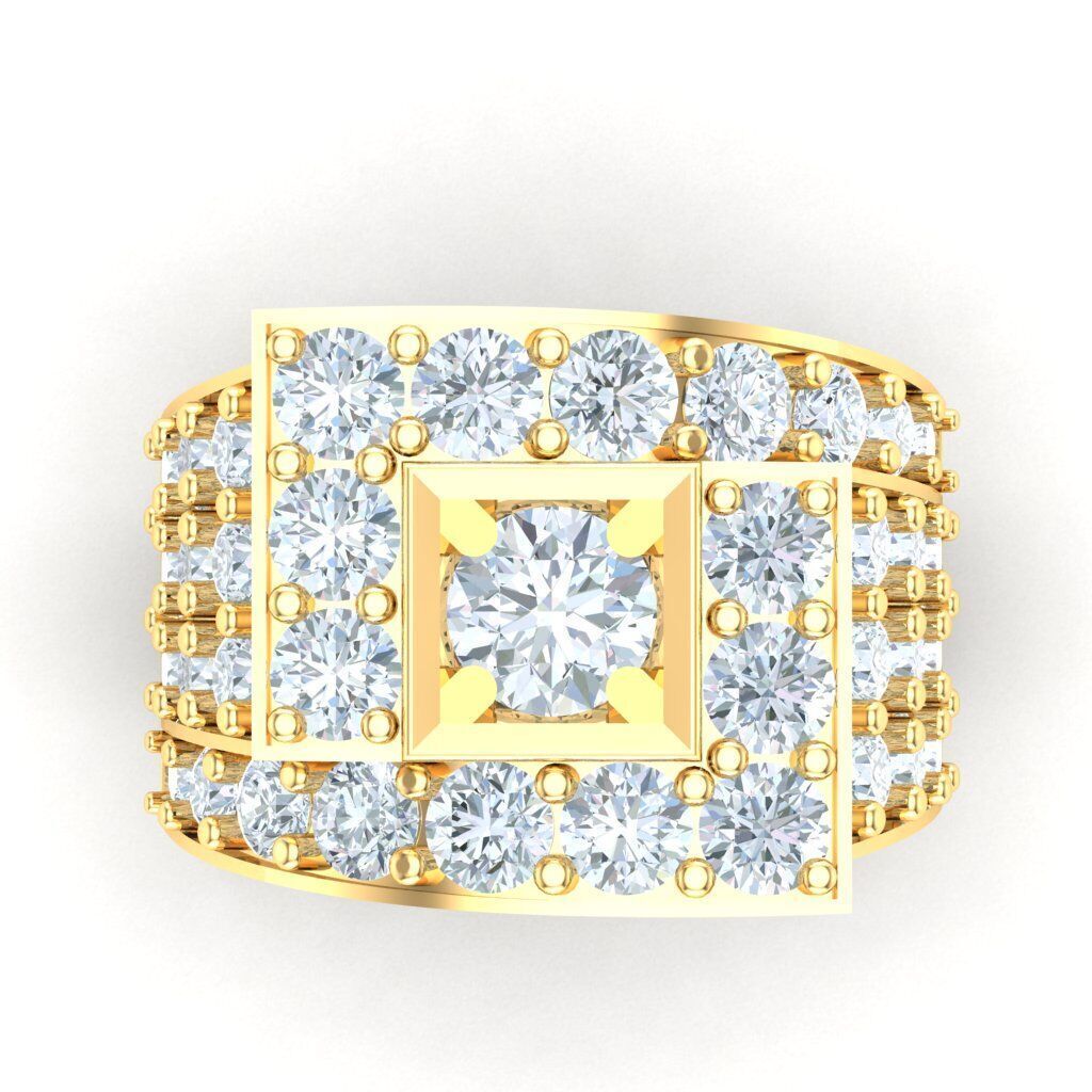 Ring For Men STL Ready For Print 1MR061 3D model_7