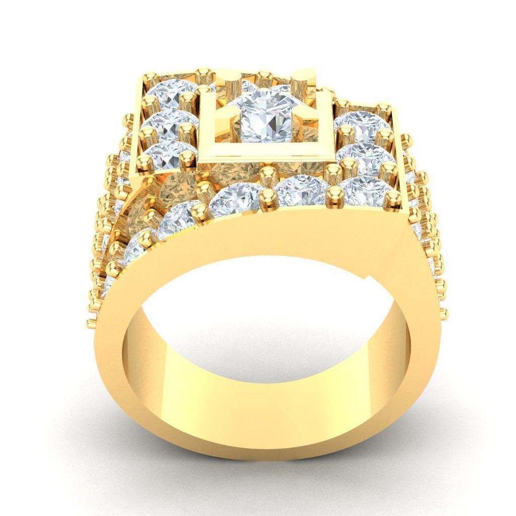 Ring For Men STL Ready For Print 1MR061 3D model_5