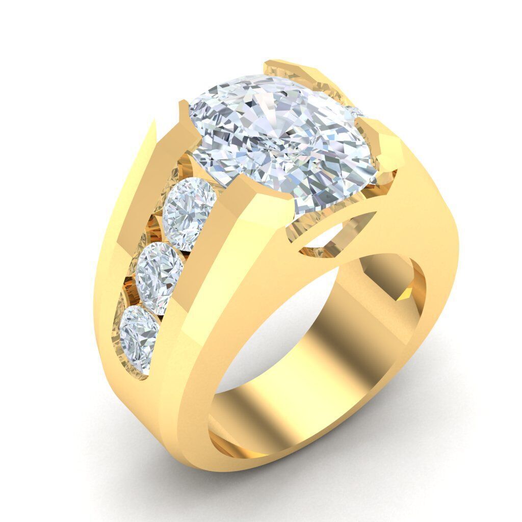 Ring For Men STL Ready For Print 1MR059 3D model_4