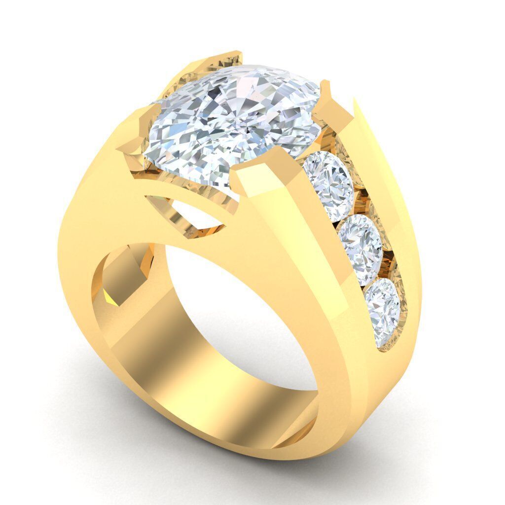 Ring For Men STL Ready For Print 1MR059 3D model_6